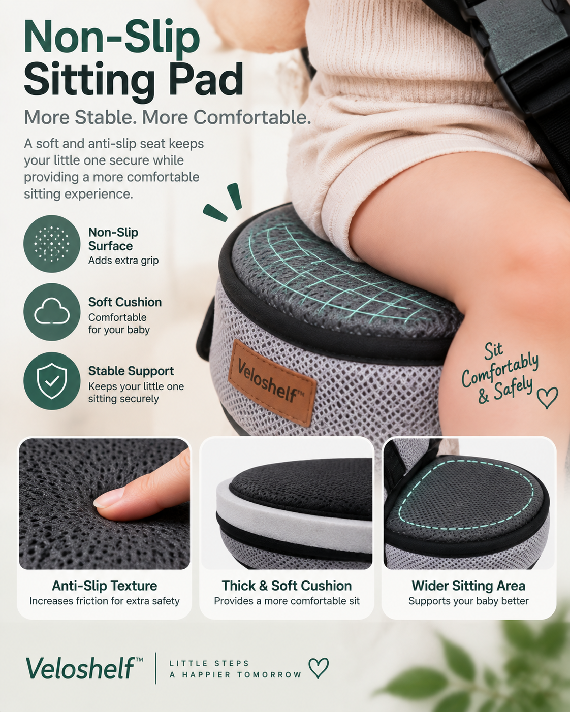 Adjustable Breathable Mesh Single-Shoulder Baby Carrier – Lightweight Hands-Free Strap