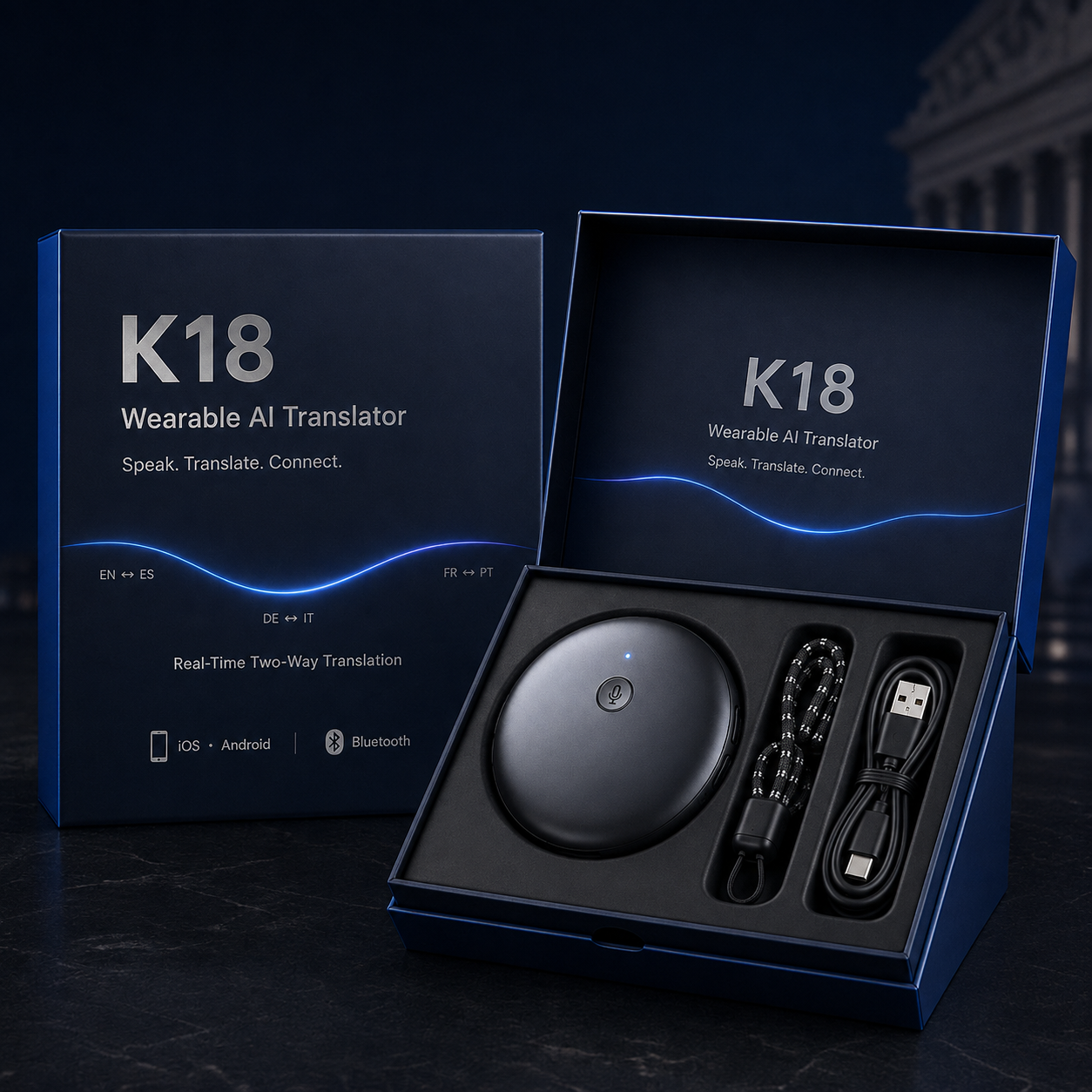 🔥LAST DAY 50% OFF 🌎 K18 AI Smart Translator 2026– Break Language Barriers & Connect With the World