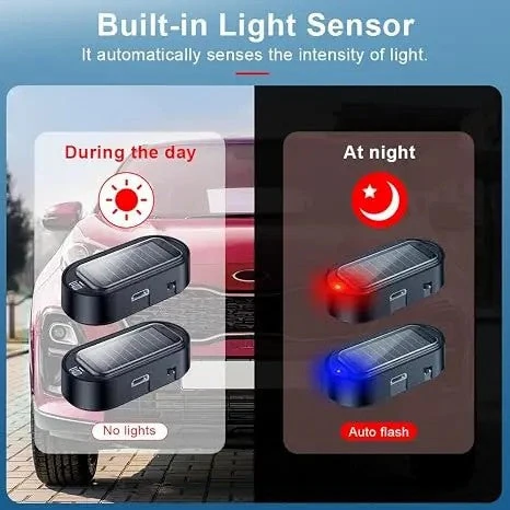 🚗 Cartivoe™ Solar Smart Car Warning Light – Wireless LED Security Indicator with Auto Light Sensor for Vehicle Protection