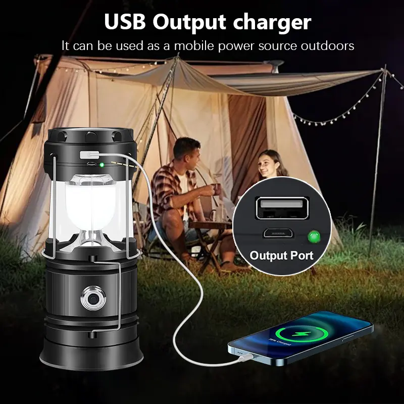 Cartivoe™ 4-Pack Collapsible LED Camping Lanterns with Solar & USB Charging 🔦☀️