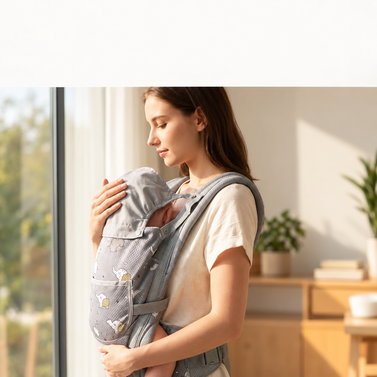 Baby Carrier with Hip Seat for 0-12 months 12-36 Months Newborn Hip Stool Windproof Hood, Multi-Storage Design, Ergonomic & Comfortable for Infant AF10