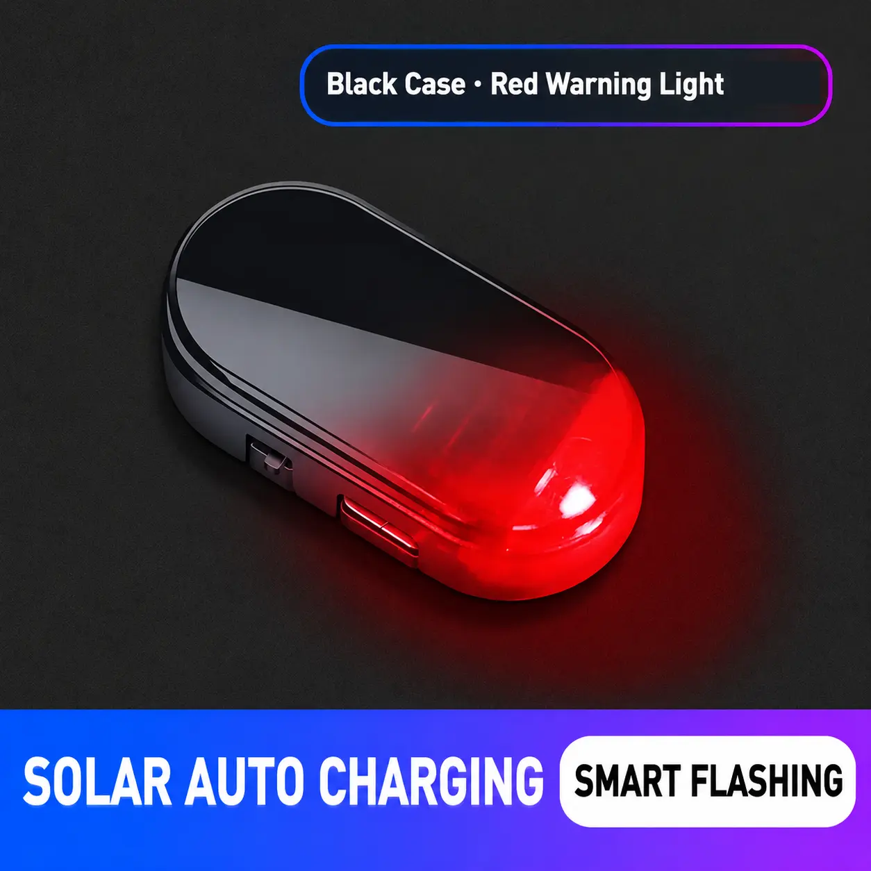 🚗 Cartivoe™ Solar Smart Car Warning Light – Wireless LED Security Indicator with Auto Light Sensor for Vehicle Protection