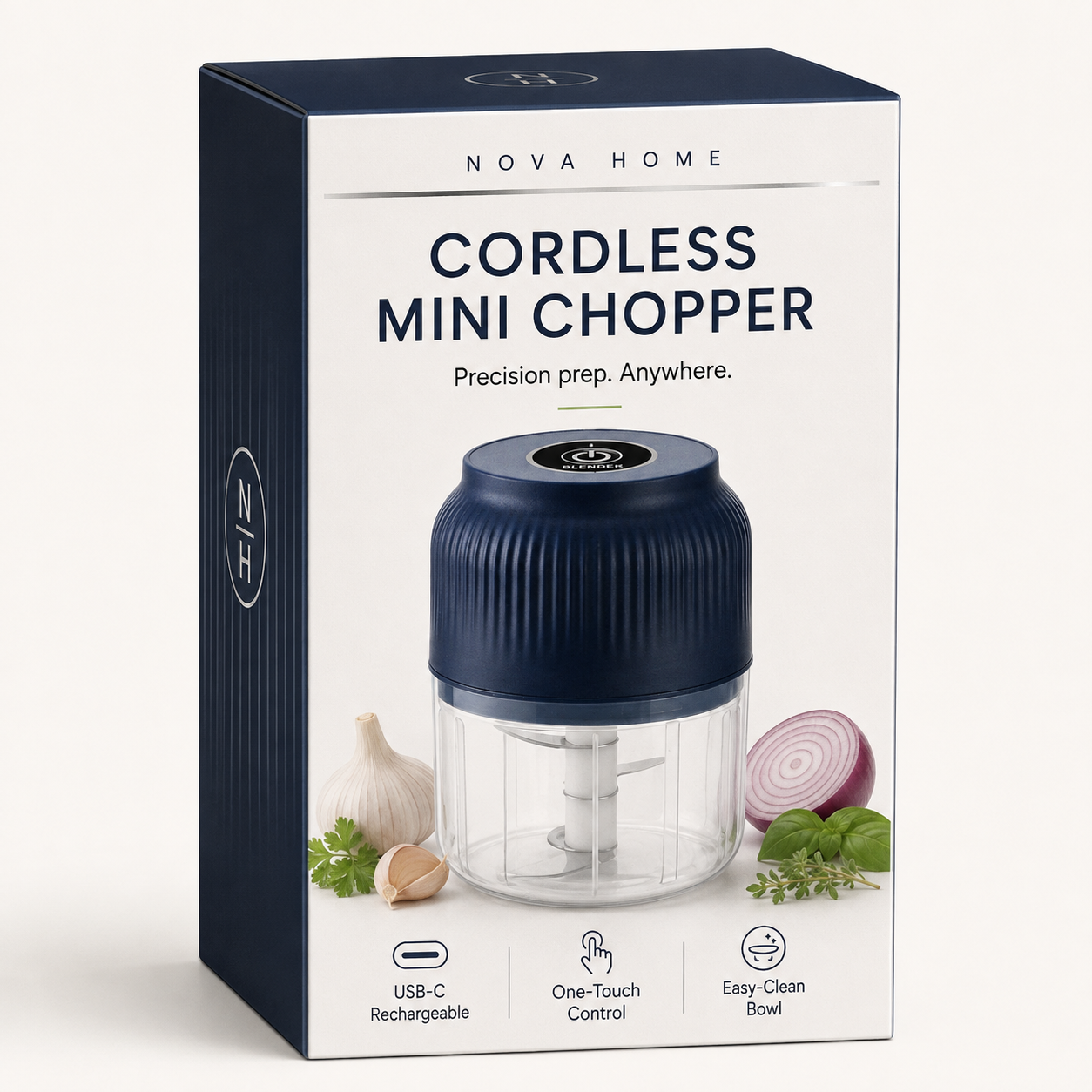 Electric Mini Garlic Chopper 250 ml USB Rechargeable