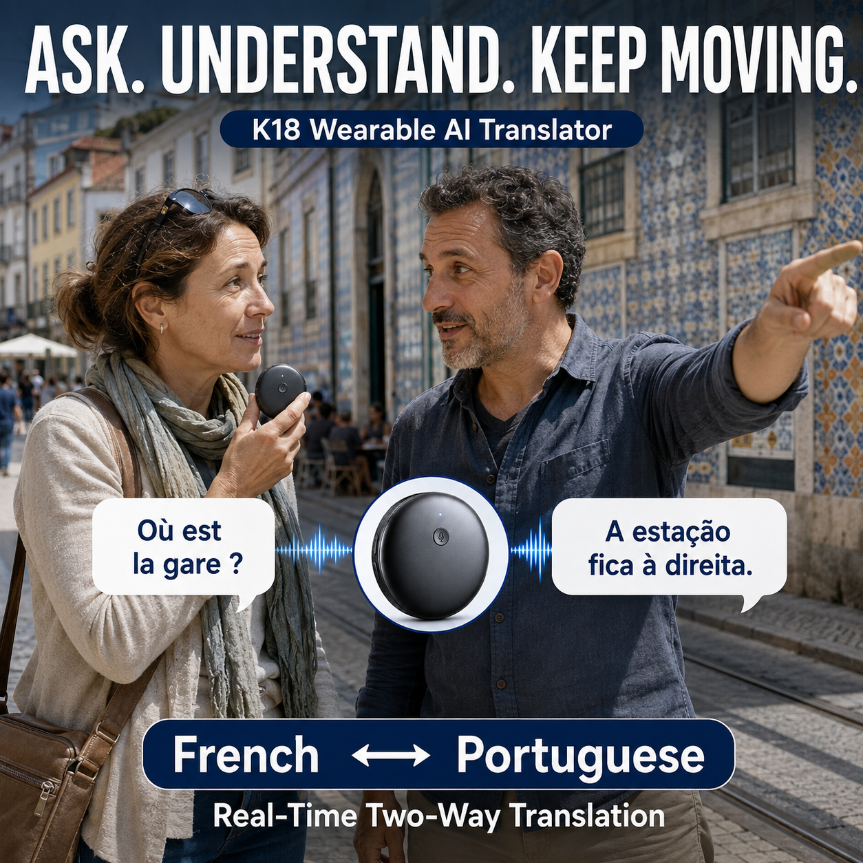 🔥LAST DAY 50% OFF 🌎 K18 AI Smart Translator 2026– Break Language Barriers & Connect With the World