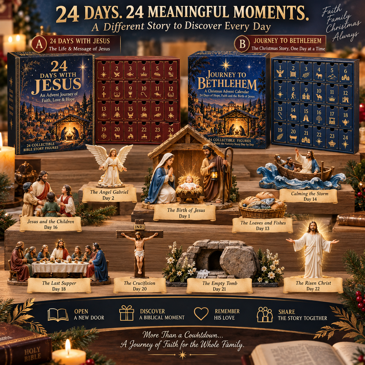 🔥24 Days. 24 Biblical Moments-One Story That Changed the World
