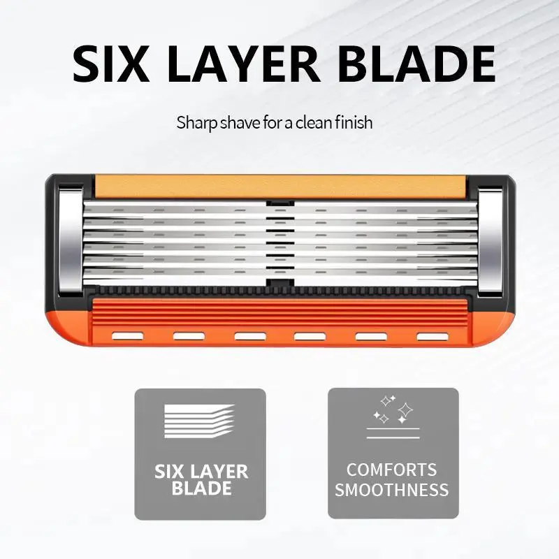 Cartivoe™ 6-Blade Razor Refill Kit for Men – Choose 24, 48 or Handle Bundle 🪒