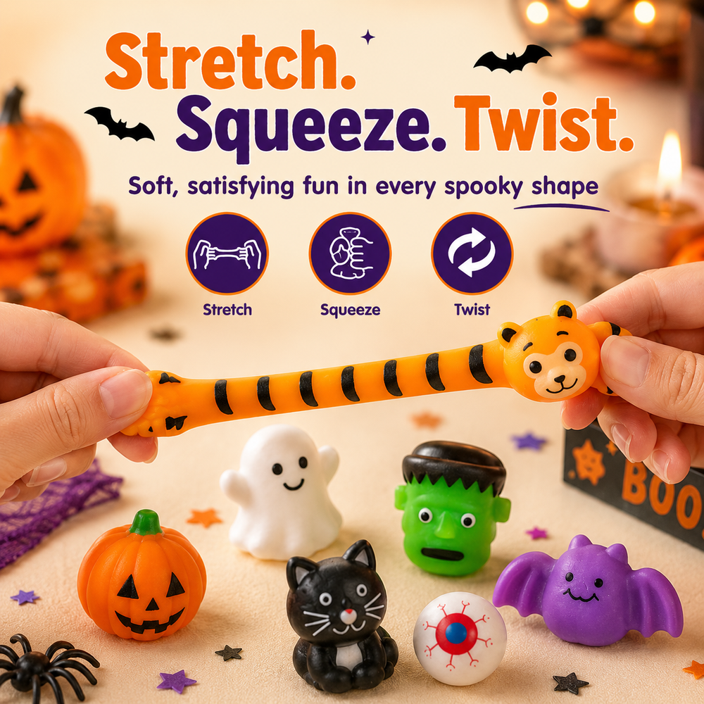🔥 Last Day 60% OFF &mdash; 50PCS Halloween Mochi Squishy Toys for Party Favors & Spooky Fun 🎃