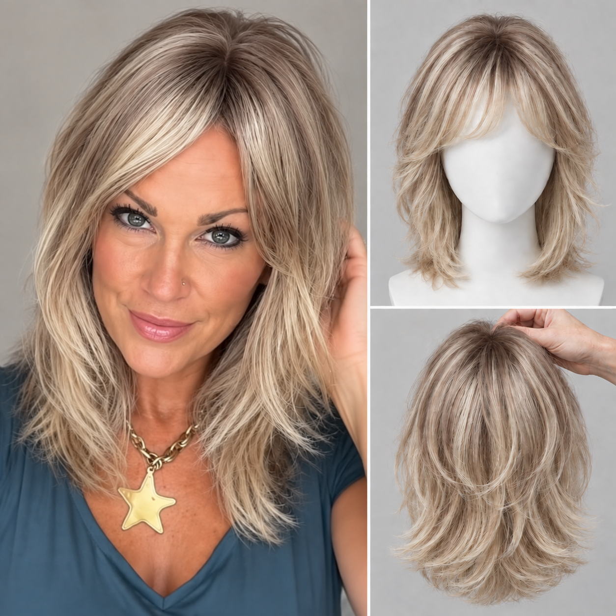 Natural Human Hair Topper – Invisible Volume & Seamless Blend