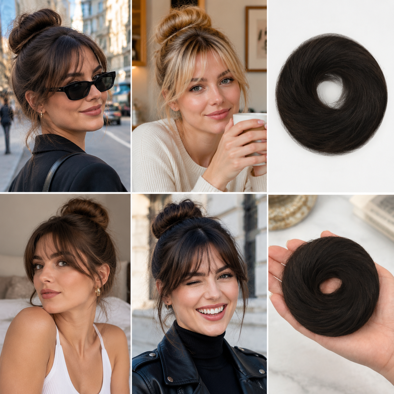 🏆 Last Day Special Price $17.99 ! 🔥✨ Create a Chic Messy Bun in Seconds 💖