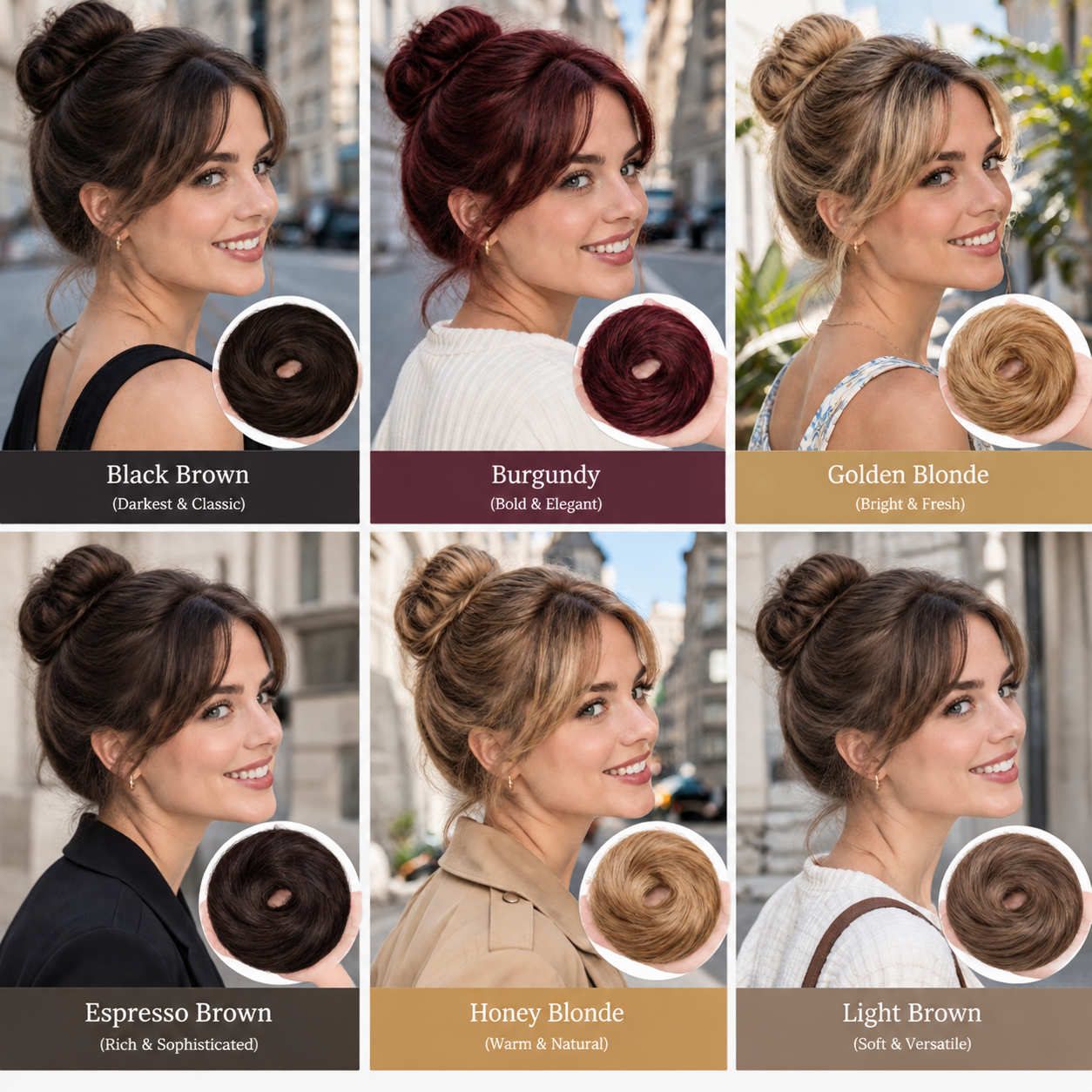 🏆 Last Day Special Price $17.99 ! 🔥✨ Create a Chic Messy Bun in Seconds 💖