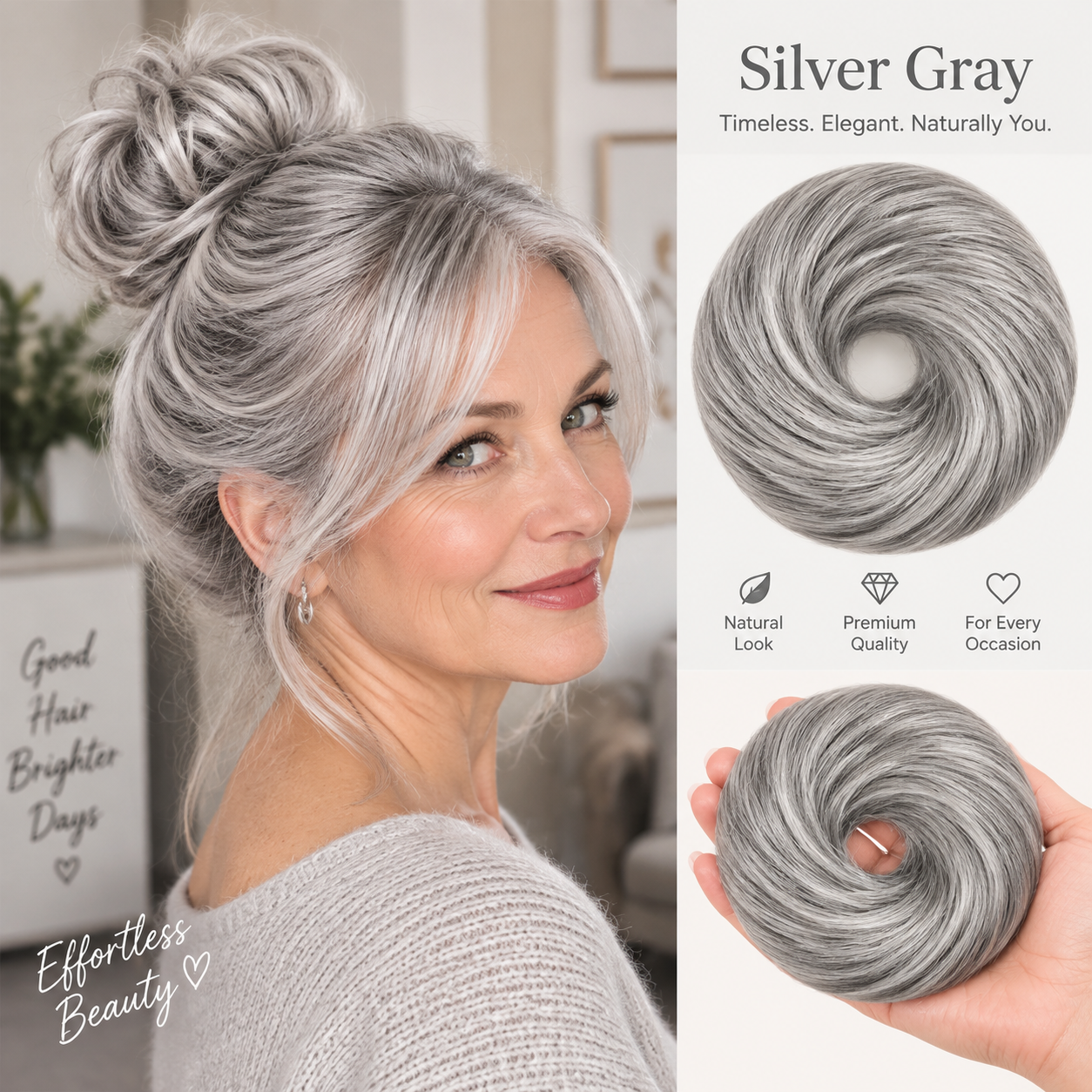 🏆 Last Day Special Price $17.99 ! 🔥✨ Create a Chic Messy Bun in Seconds 💖