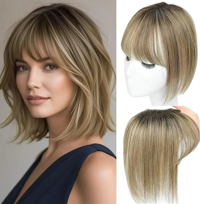 Natural Human Hair Topper – Invisible Volume & Seamless Blend
