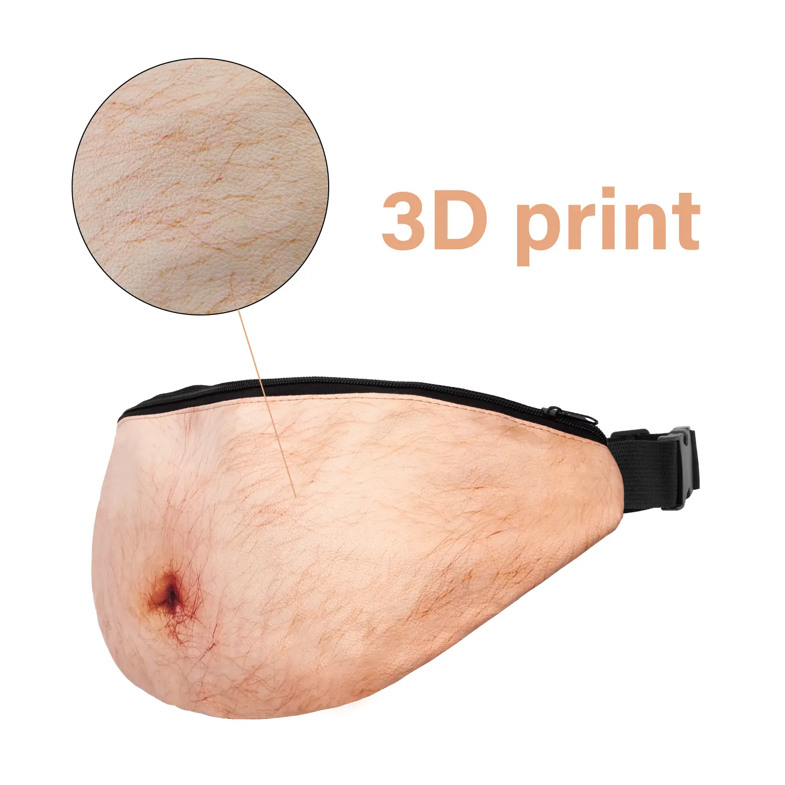 Realistic Human Skin Waist Pack