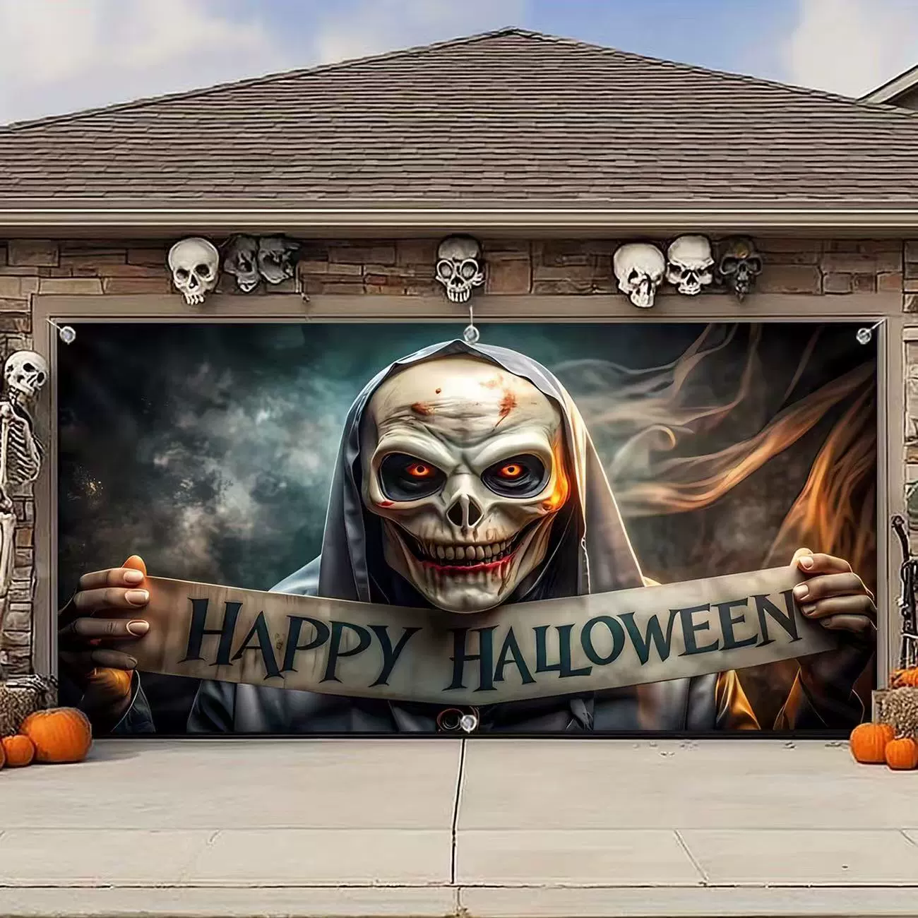 (Limited Edition) | Halloween Garage Door Cover