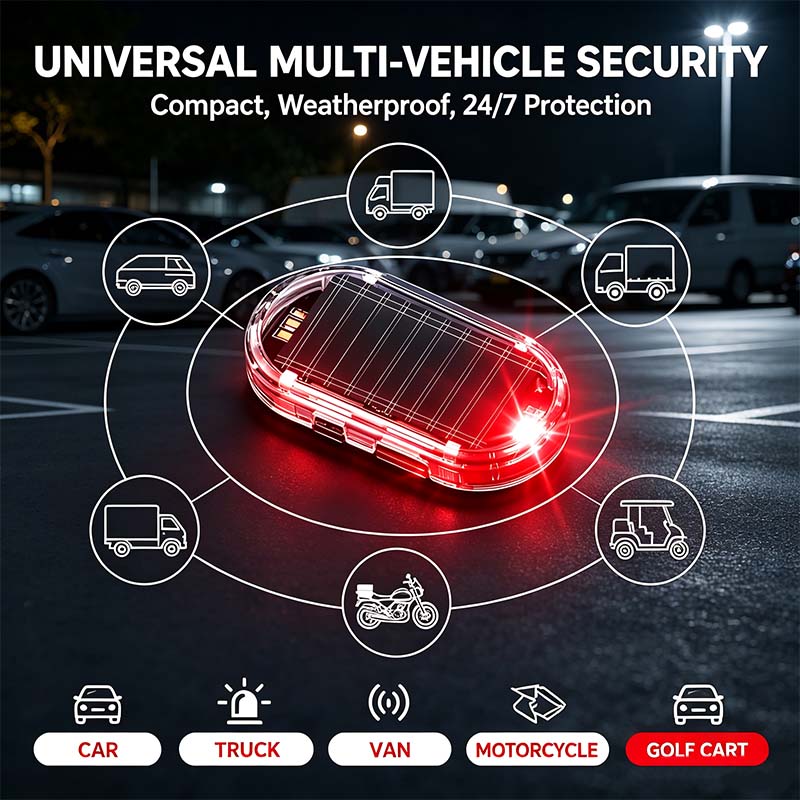 🚗 Cartivoe™ Solar Smart Car Warning Light – Wireless LED Security Indicator with Auto Light Sensor for Vehicle Protection