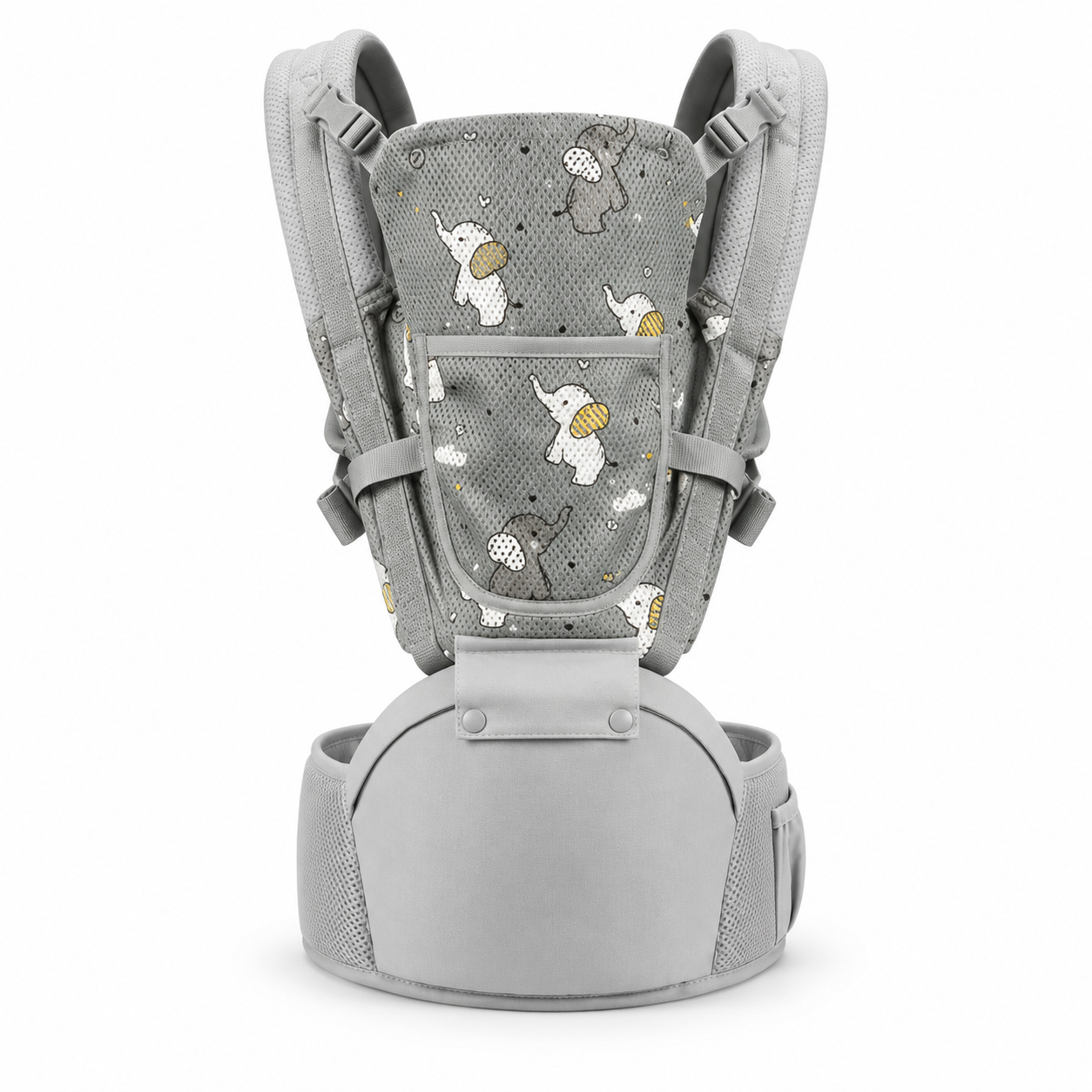 Baby Carrier with Hip Seat for 0-12 months 12-36 Months Newborn Hip Stool Windproof Hood, Multi-Storage Design, Ergonomic & Comfortable for Infant AF10