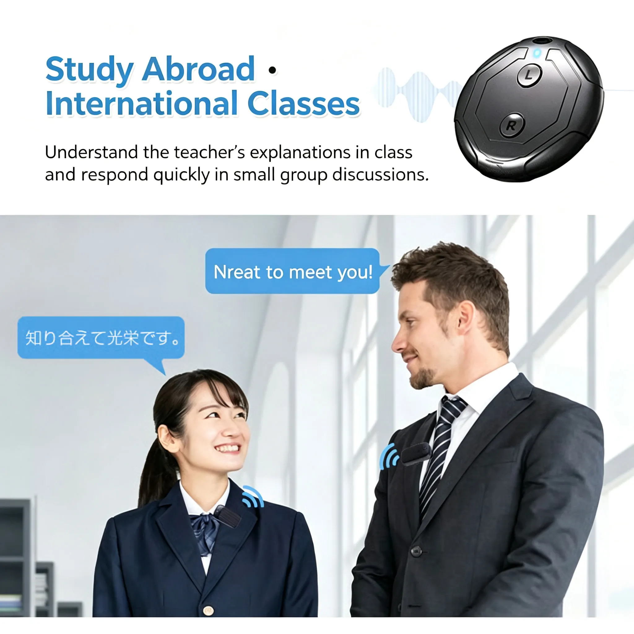 🔥LAST DAY 50% OFF 🌎 K18 AI Smart Translator 2026– Break Language Barriers & Connect With the World