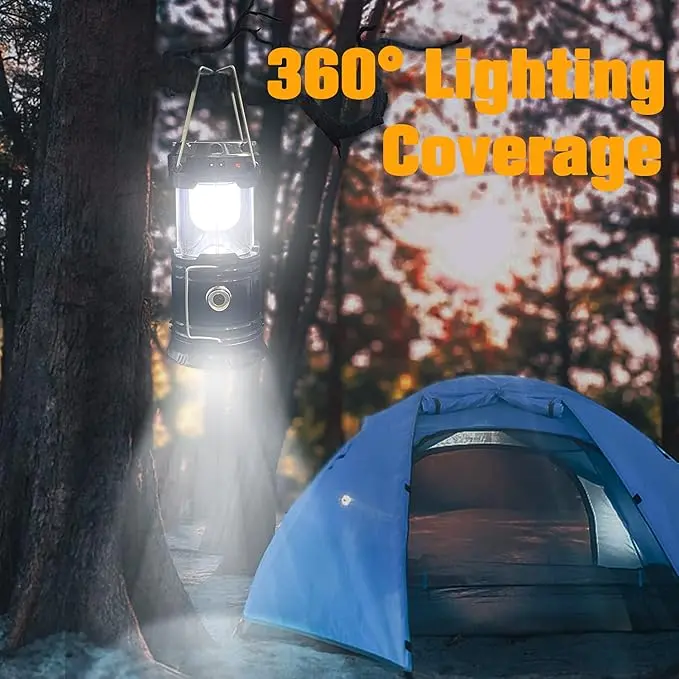 Cartivoe™ 4-Pack Collapsible LED Camping Lanterns with Solar & USB Charging 🔦☀️