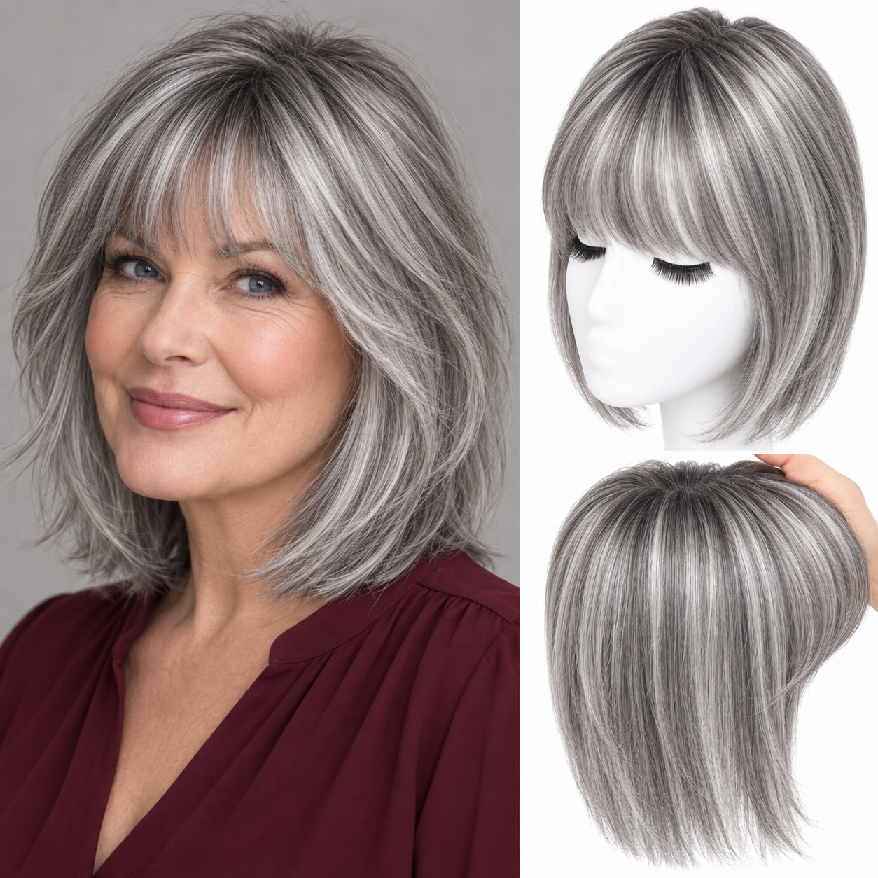 Natural Human Hair Topper – Invisible Volume & Seamless Blend