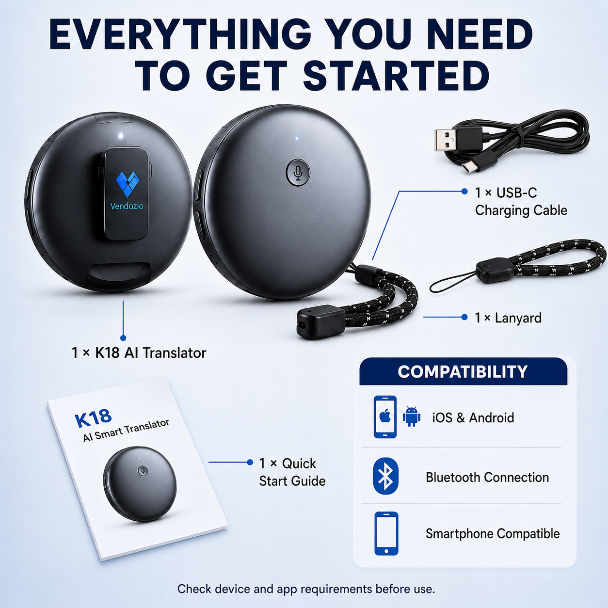🔥LAST DAY 50% OFF 🌎 K18 AI Smart Translator 2026– Break Language Barriers & Connect With the World
