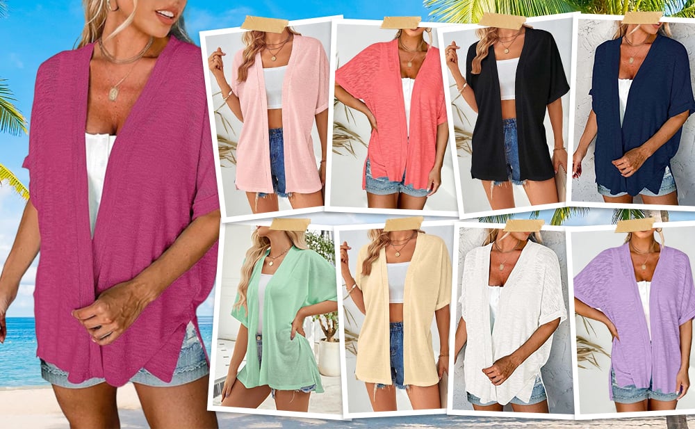 Colour options for the short-sleeved casual layer