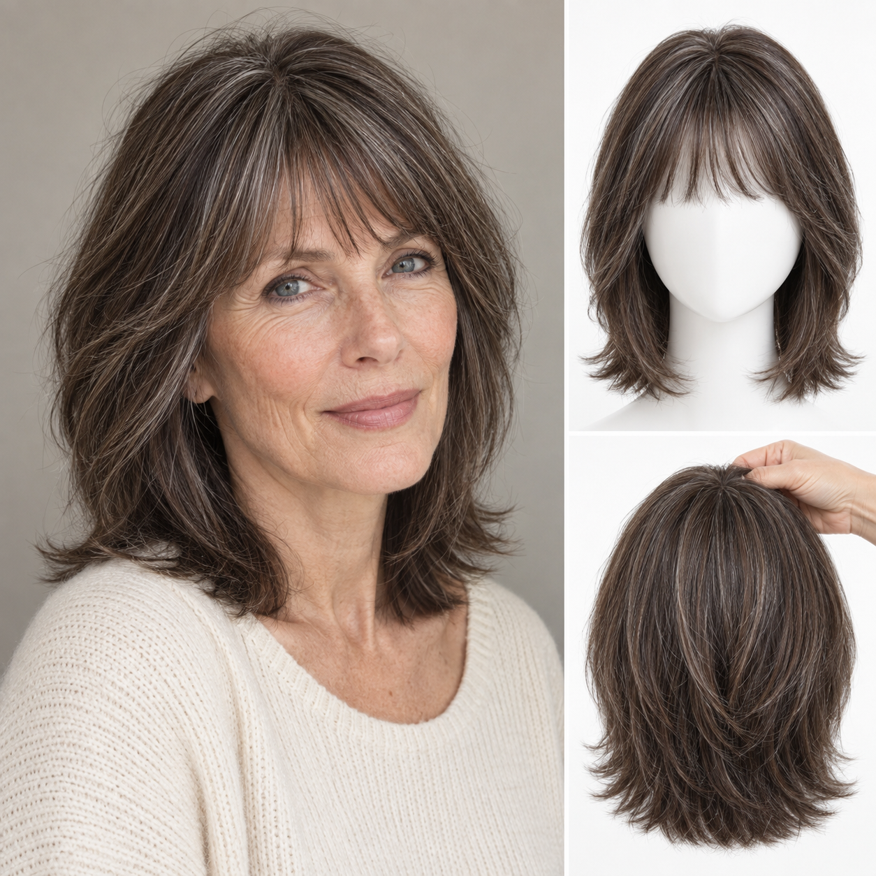 Natural Human Hair Topper – Invisible Volume & Seamless Blend