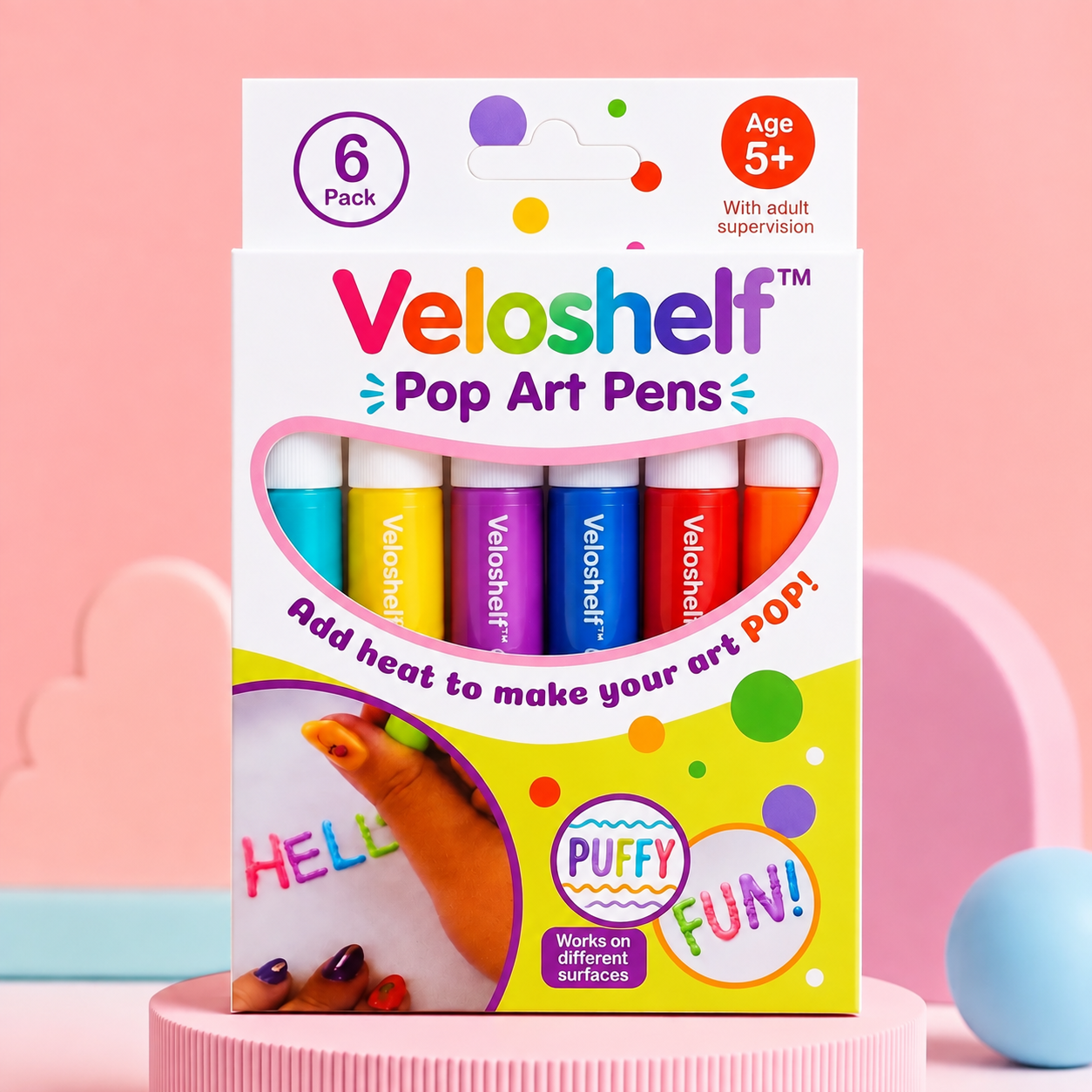 Veloshelf™ 3D Relief Art Pen – Turn Flat Drawings Into Touchable 3D Art