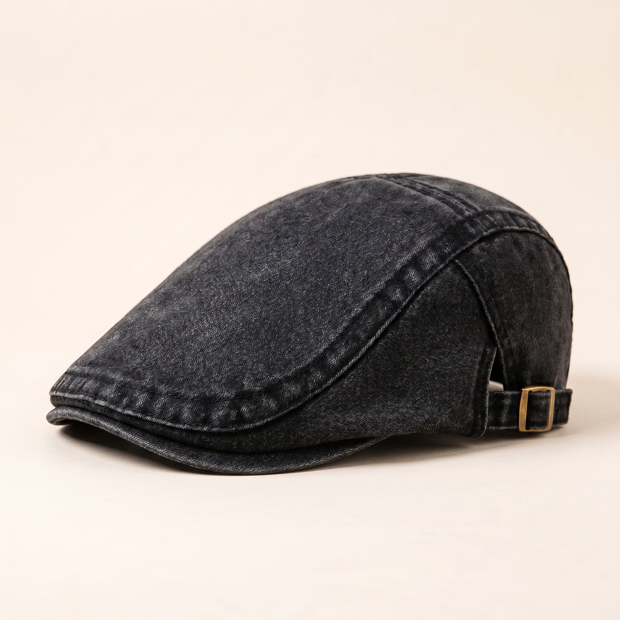 Cartivoe™ Men’s Vintage Washed Denim Flat Cap – Adjustable Classic Ivy Driving Hat 🧢