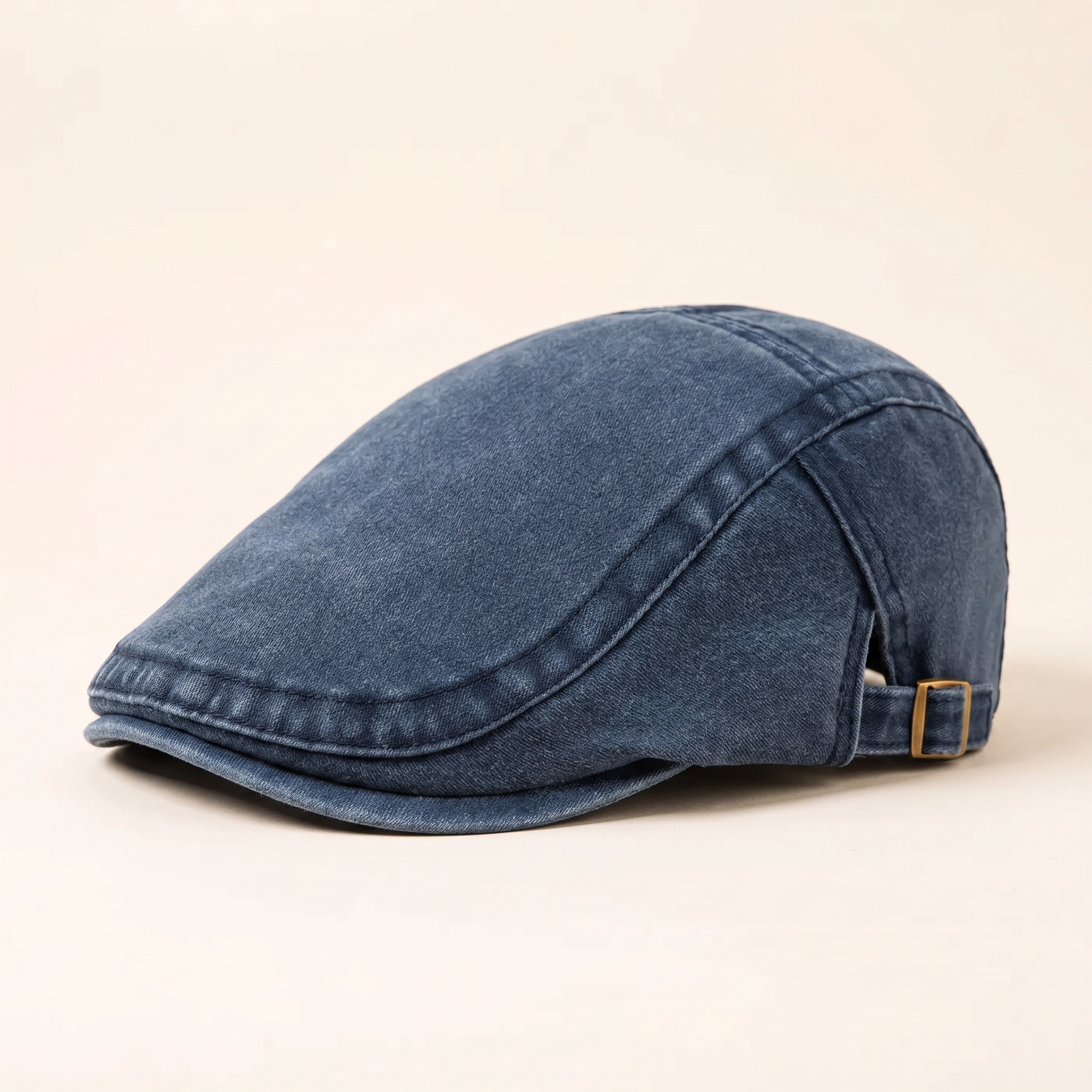 Cartivoe™ Men’s Vintage Washed Denim Flat Cap – Adjustable Classic Ivy Driving Hat 🧢