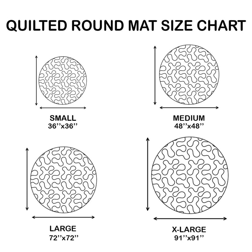 Fall Gnome Quilted Round Mat 
