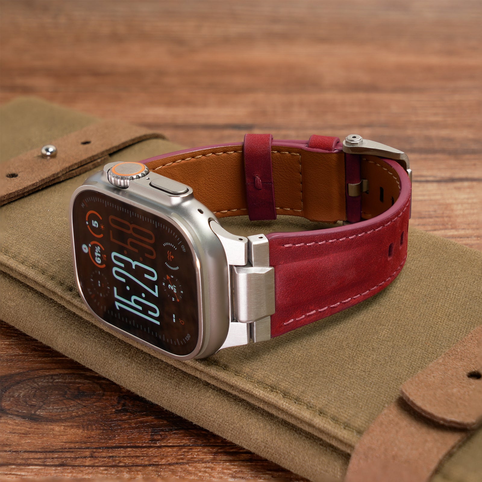 Plushgrid Leather Band For Apple Watch