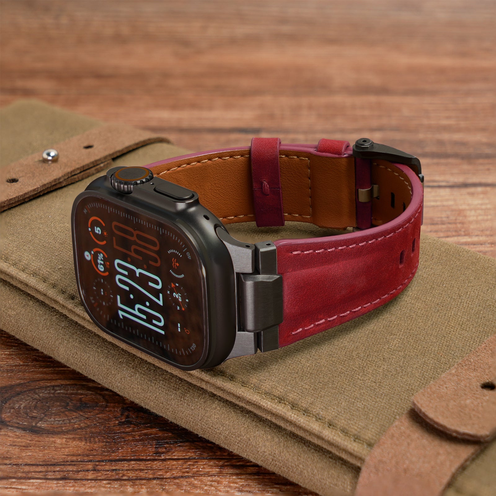 Plushgrid Leather Band For Apple Watch