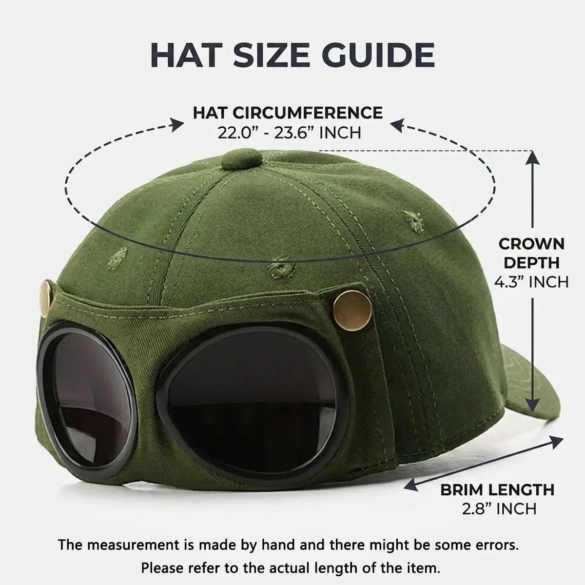 Men's Pilot Baseball Cap – Korean Style Fitted Hat with Curved Visor for Casual Outdoor Wear