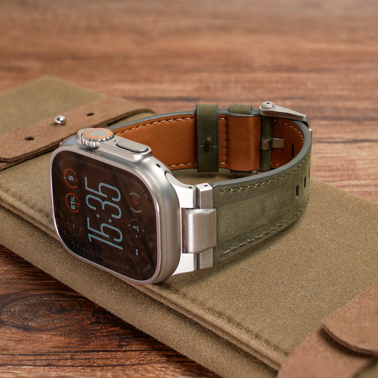 Plushgrid Leather Band For Apple Watch