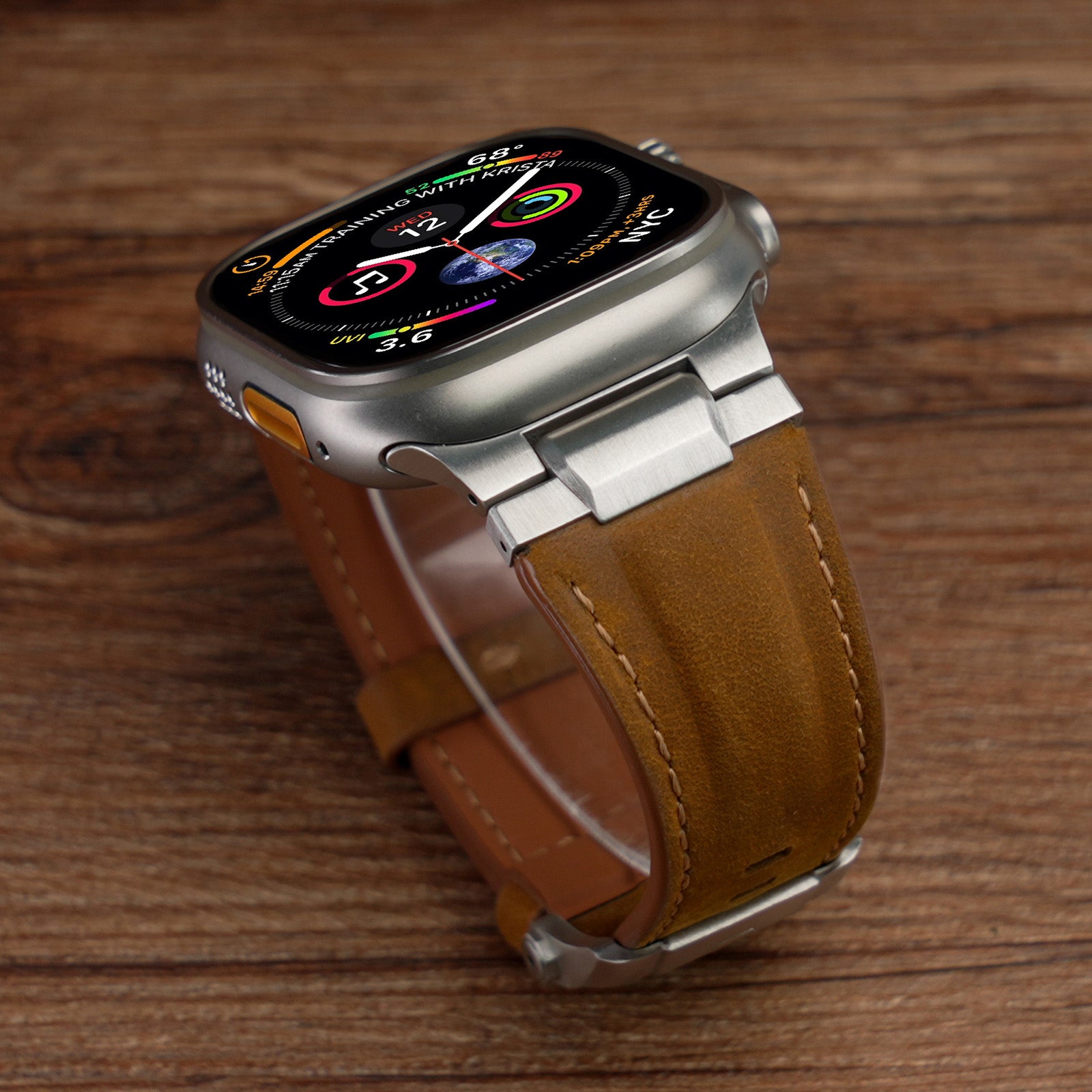 Plushgrid Leather Band For Apple Watch