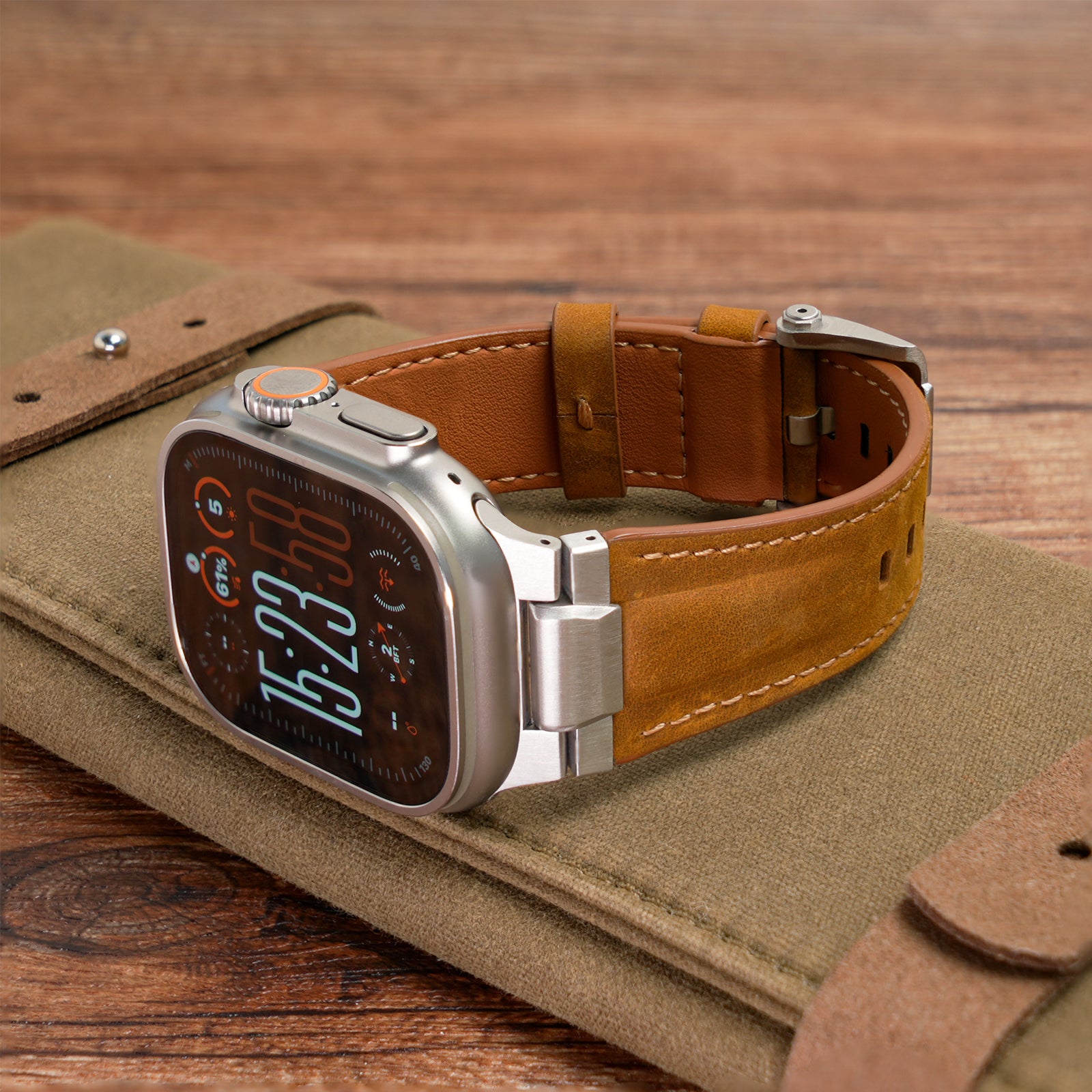 Plushgrid Leather Band For Apple Watch