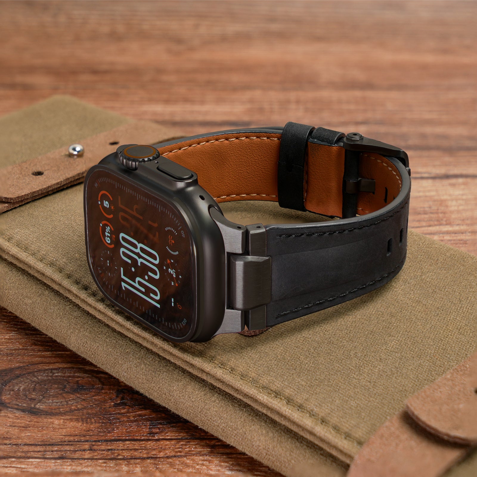 Plushgrid Leather Band For Apple Watch