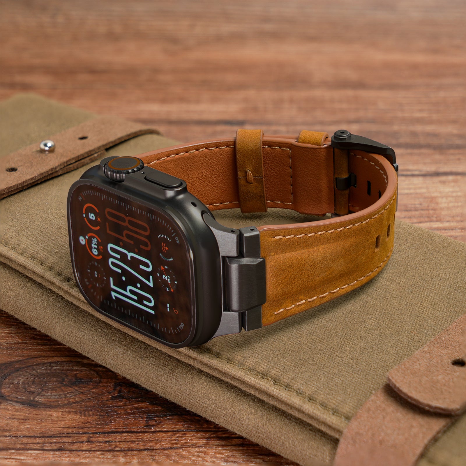 Plushgrid Leather Band For Apple Watch