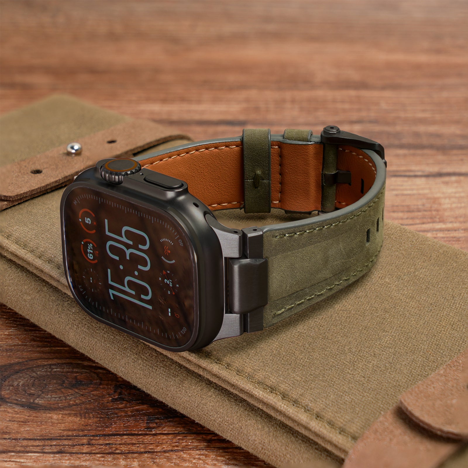 Plushgrid Leather Band For Apple Watch
