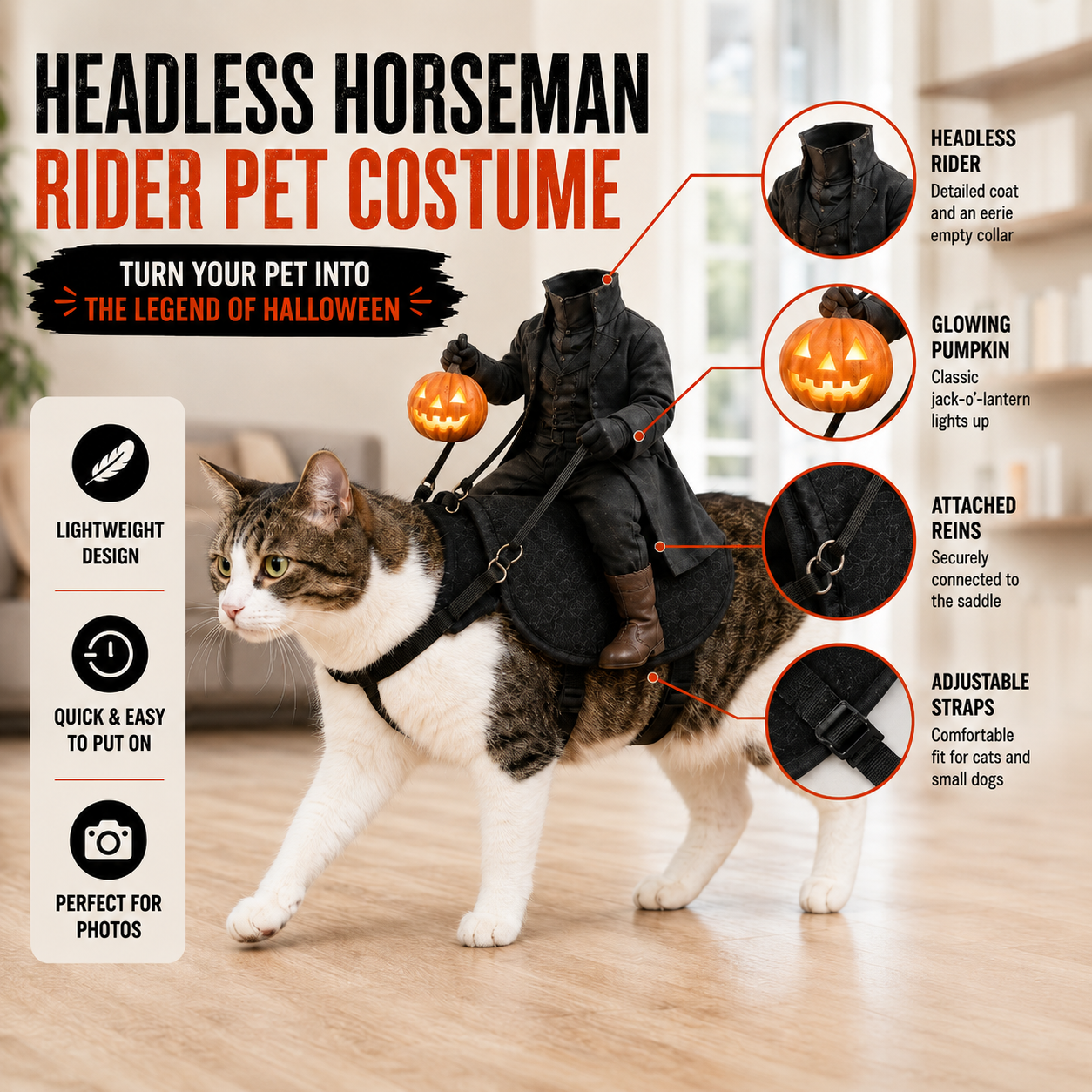 The Headless Horseman Rider™ Pet Costume