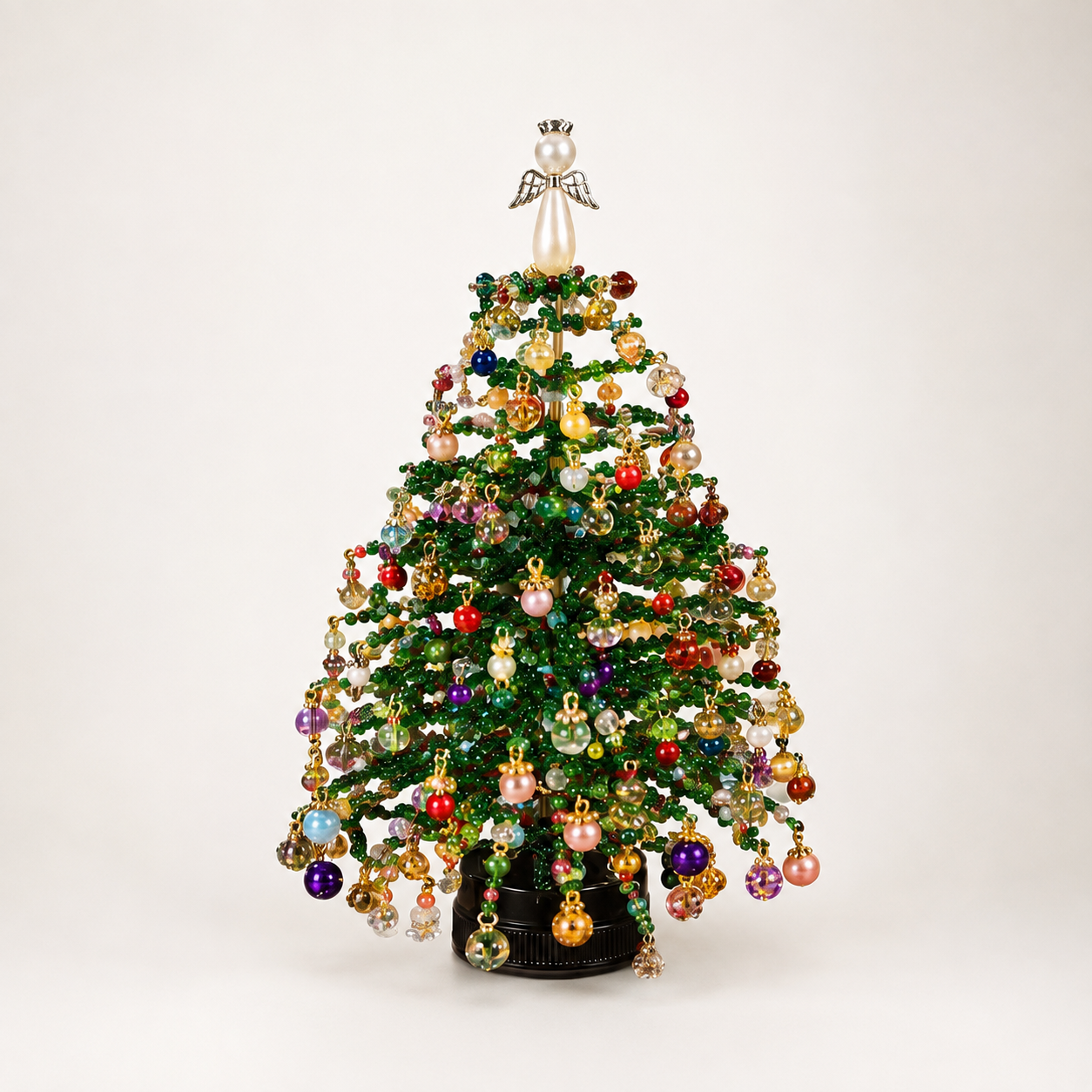 DIY Beaded Christmas Tree Ornament Craft Kit