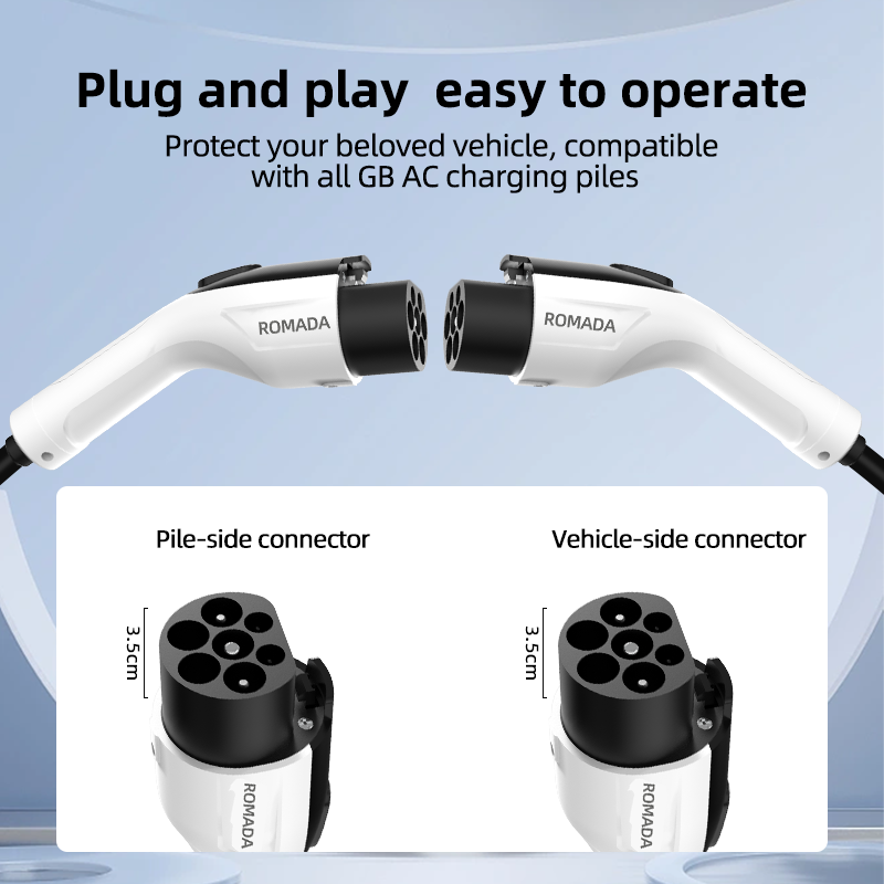 3.5kW/7kW Dual-Head EV Charging Gun, GB/T Standard, Portable, Customizable OEM/ODM