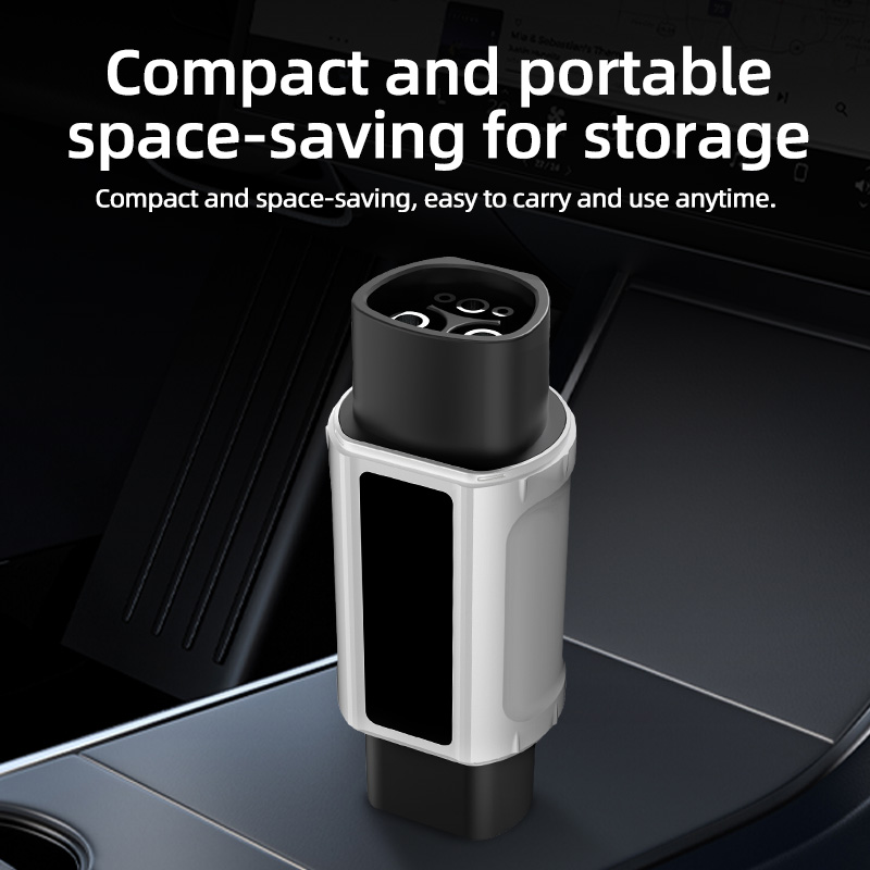 NACS to GB/T EV Charging Adapter, 220V, AC Slow Charging, Plug-and-Play, Portable Design