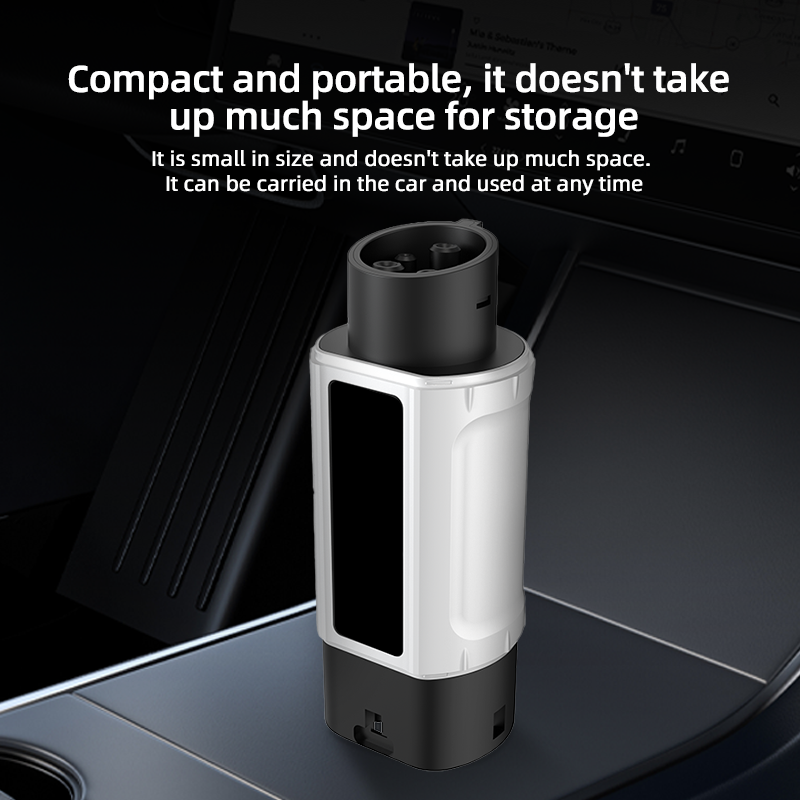 GB/T to Type 1 EV Charging Adapter, 220V, AC Slow Charging, Portable Design