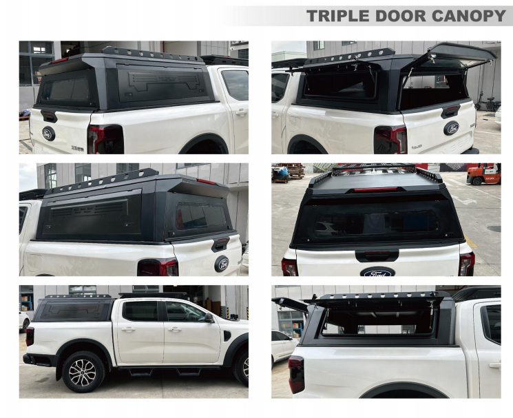Heavy Duty Waterproof Pickup Truck Bed Canopy for Daily Worksite Tool Storage