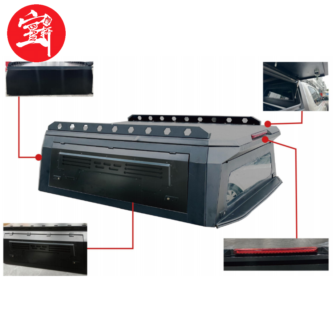 Heavy Duty Waterproof Pickup Truck Bed Canopy for Daily Worksite Tool Storage