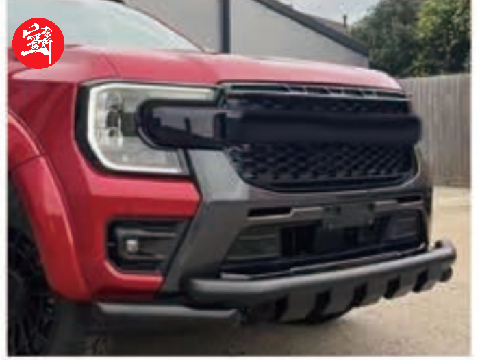 Heavy-Duty Grille Guard, Dual-Tube Carbon Steel Bull Bar with Chrome Finish, Front Protection