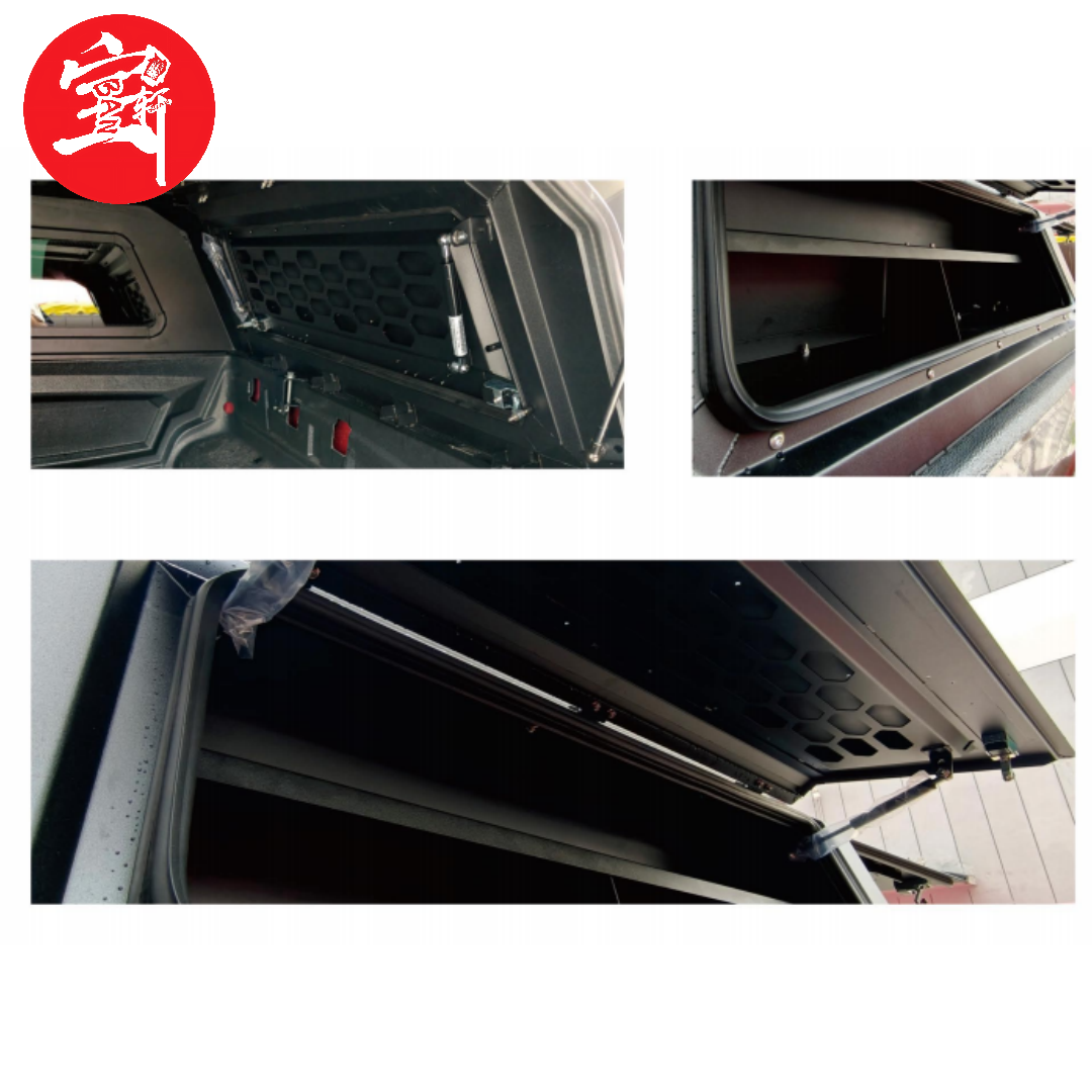 Weatherproof Truck Camper Shell Canopy with Roof Rack for Overnight Camping