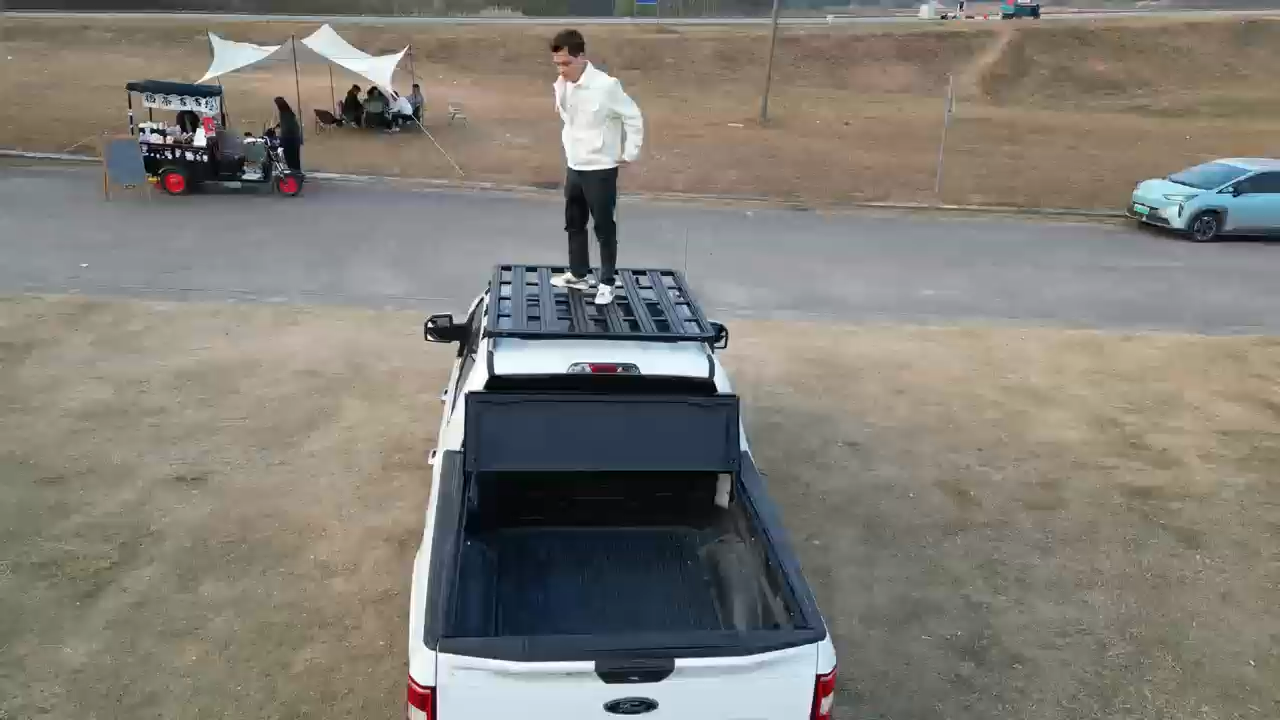 T1 Roof Rack RVO150202A – Standard Steel Frame, Universal Vehicle Roof Cargo Carrier