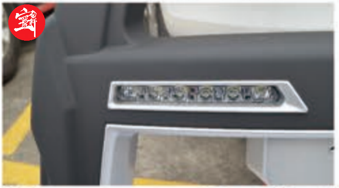 Plastic Front Guard with LED Light, High-Grade ABS, Impact-Resistant, Anti-Aging, Easy Off-Road Installation